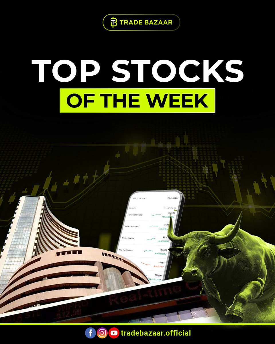 tradebazaar0's tweet photo. Top Stock of the Week 📈

This stock outperformed the market and won investor confidence this week!
Are you tracking it or sleeping on it? 

Follow @tradebazaar0 for weekly winning stocks 🚀

#stockoftheweek #stockstowatch #indiastocks #nifty50 #sensex https://t.co/16HSMJL8SC