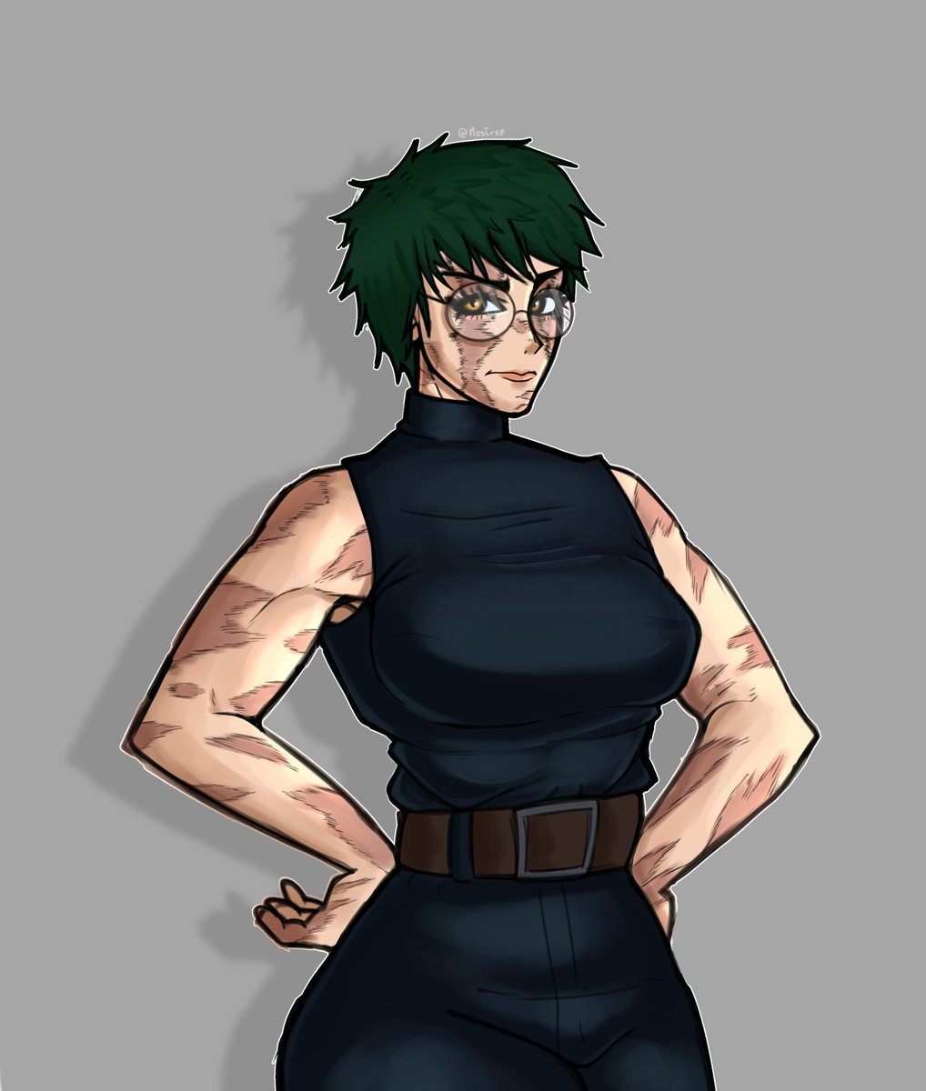 Mostropdrw's tweet photo. I only watch JJK S3 for the plot. 

The plot: 

#fanart #JujutsuKaisen #jujutsukaisenseason3 #jujutsukaisens3 #makizenin https://t.co/F1YILvRk2J