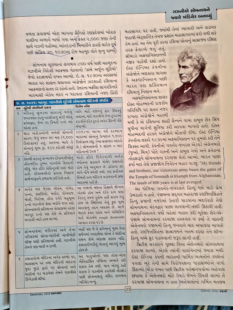 Safari_vachak's tweet photo. જય સોમનાથ 
હજાર વર્ષ પહેલાં એક વખત કેવું બન્યું હતું?  (અંક નંબર ૩૦૭)
#SomnathSwabhimanParv #SomnathTemple #Safari https://t.co/s77znalk8e