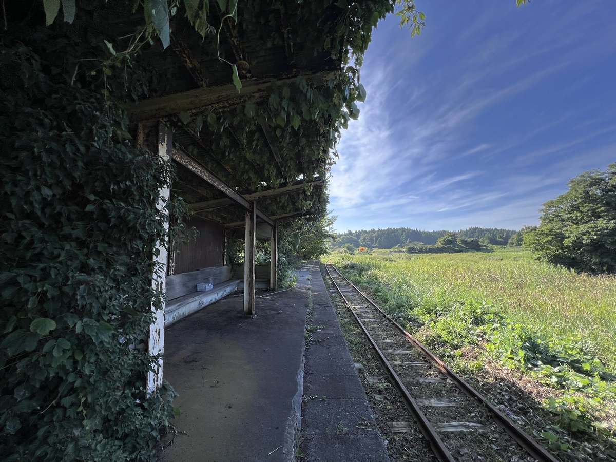 能登路終着の廃駅。