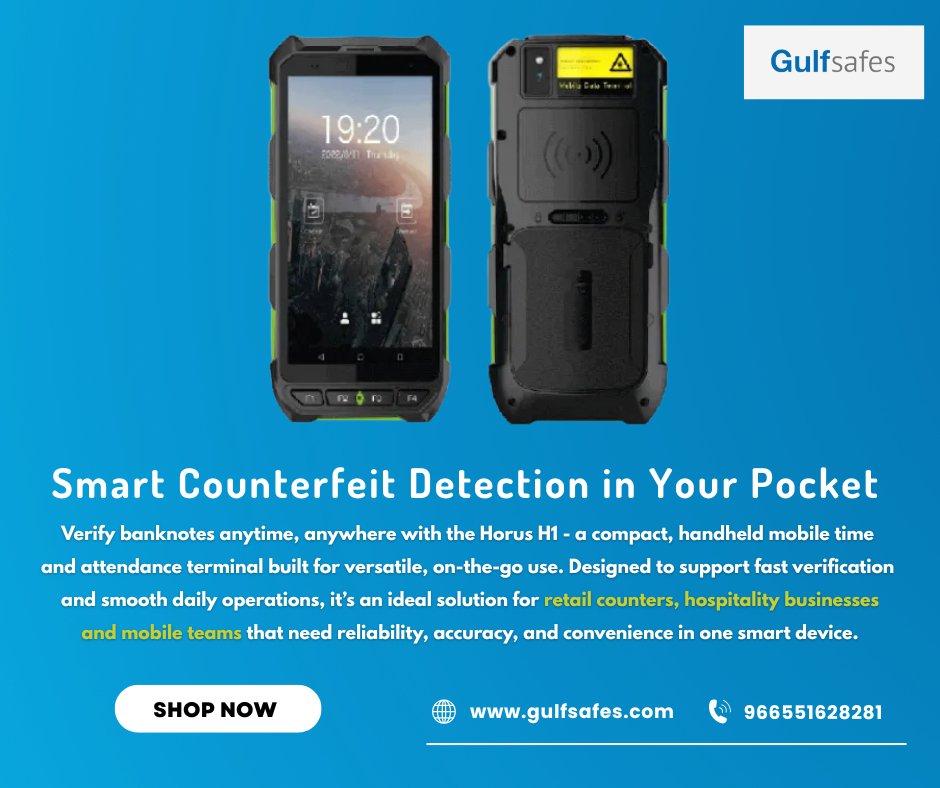 gulfsafes's tweet photo. Upgrade your workflow with the Horus H1, the compact and powerful portable scanner designed for seamless ID verification anytime, anywhere. https://t.co/e7HasCOgwj

📞 966551628281 
📧 info@gulfsafes.com 
🌐 https://t.co/xAB23uaGqn

#HorusH1 #PortableScanner #IDVerification https://t.co/At7Mr9IBWZ