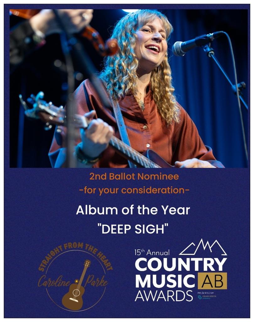 carolinerparke's tweet photo. @CountryMusicAB 2nd Ballot ❤️ #DeepSigh #singersongwriter #alberta 🎶🌞🤞 https://t.co/DOWkeZZiDM