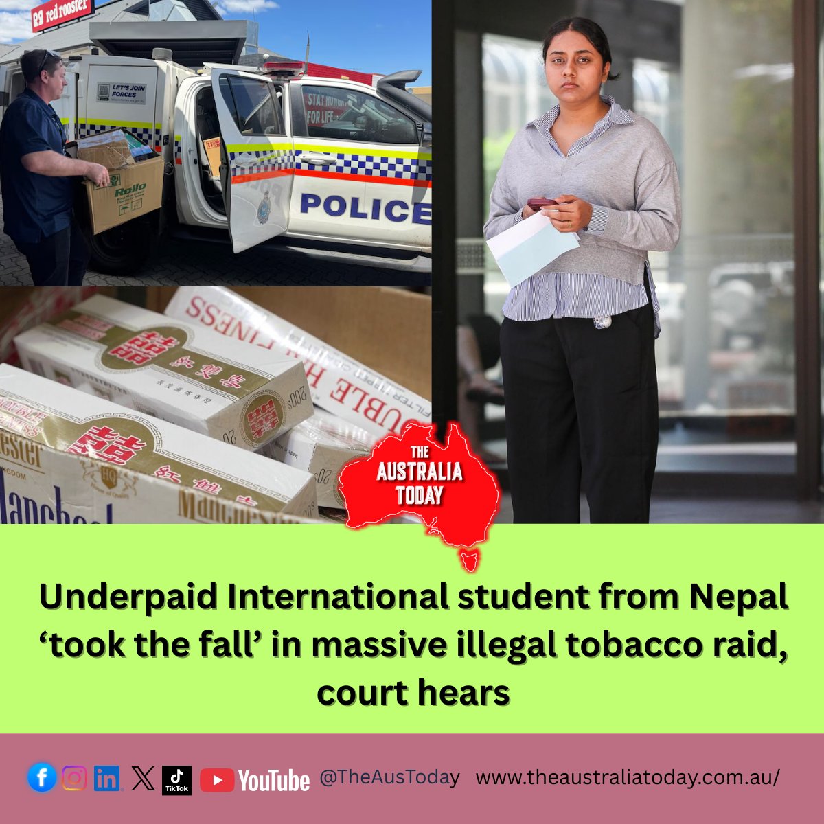 illegal tobacco bust perth An underpaid overseas student has been fined after becoming “the one to  take the fall” in a major illegal tobacco raid in Perth. Read details here:  https://t.co/jsZLf1lNwj When questioned by police about