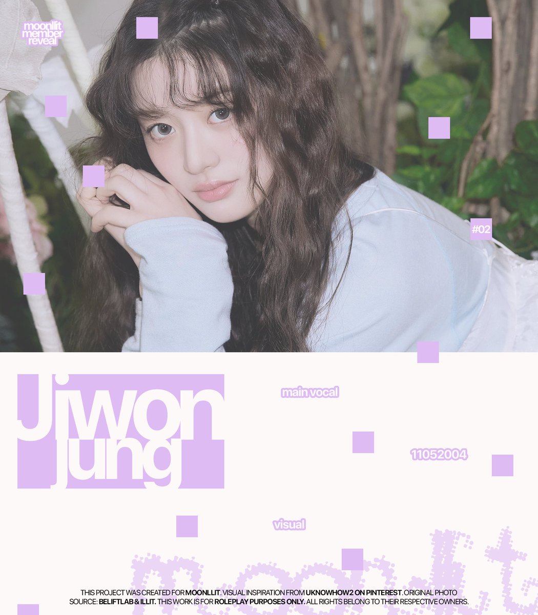 MOONLLITGIRLS's tweet image. ️️ ️️
THE VIOLET MOON;
𝐉𝐈𝐖𝐎𝐍 𝐉𝐔𝐍𝐆

#MOONLLIT_REVEAL
#JIWON 
 ️️