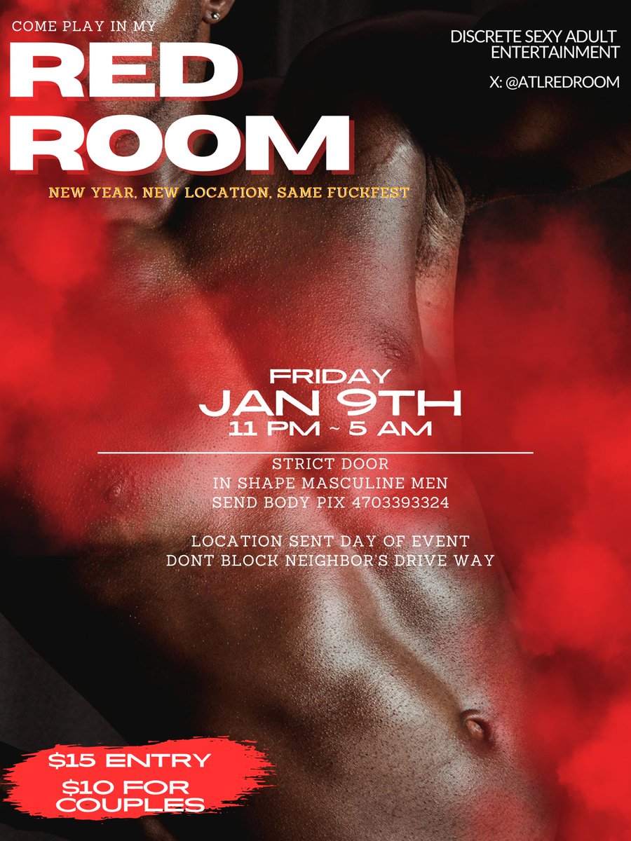 ATLRedRoom's tweet photo. LETS GO ATL.

DOORS OPEN, NIGHAS PULLING UP, HOLES WET. https://t.co/CeTuQ3tcK1