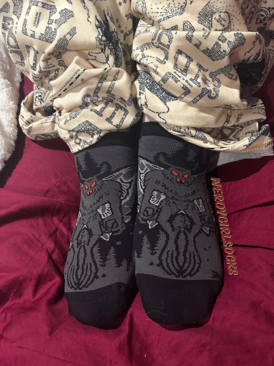 NerdyGirlSocks's tweet photo. Meant to post these last night, but ran out of time to edit and post them. I LOVE these #FootClothes socks they are super comfy and cute! I have more of them, but I went with these #Mothman ones for this set! 😛 2/2
#socks #feet #fypシ #anklesocks #cutesocks https://t.co/yfZRkhimt0