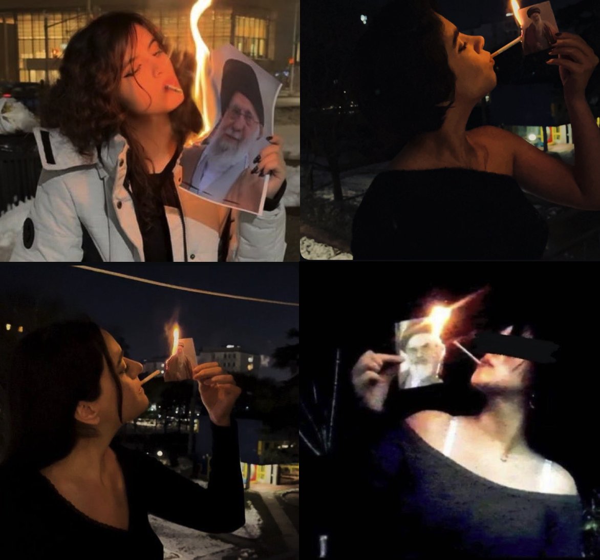 Лучший флешмоб 2026 года: иранские девушки массово прикуривают портрету Хаменеи и сжигают его. В нормальной светской одежде, с открытыми плечами, без хиджабов.

Единственный случай, когда курение однозначно полезно для здоровья.