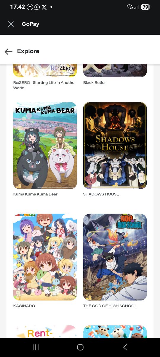 mekdiboso's tweet photo. Banyak banget anime masa kecil yang ternyata ada di GoPay juga. Bener-bener bikin nostalgia pas lagi asik scrolling. 🔙 https://t.co/RunDqf3HjL