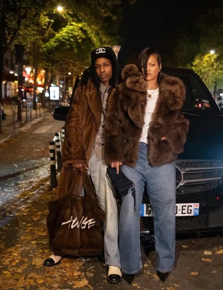 HardestFitPics's tweet image. Rihanna &amp;amp; Rocky in Paris 🇫🇷