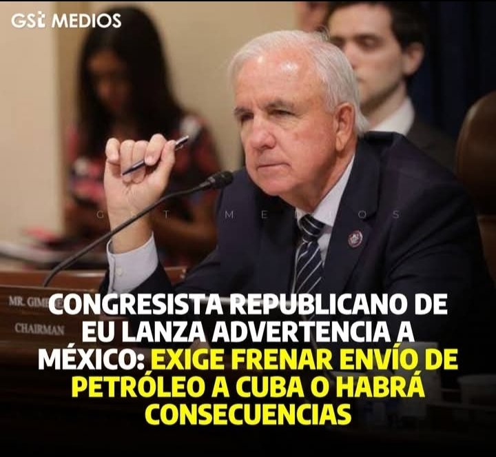 El Congresista Carlos Giménez te advierte <a href="/Claudiashein/">Claudia Sheinbaum Pardo</a> , ya párale a tu desmadre que traes con el maldito DICTADOR <a href="/DiazCanelB/">Miguel Díaz-Canel Bermúdez</a>