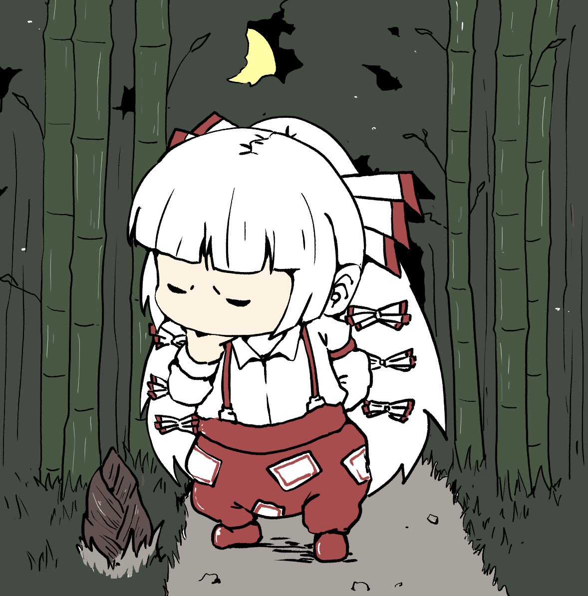 藤原妹紅 「一旦もこたんでも再掲しておこう」|団ペーのイラスト