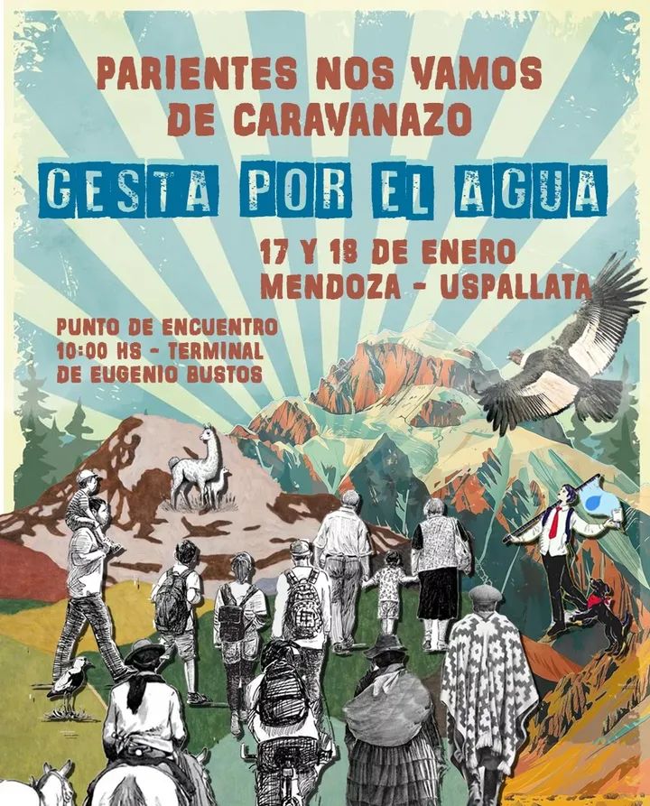 La lucha por el #Agua en #Mendoza se coordina y crece desde abajo. Los pueblos de General Alvear en lucha avanzan con su plan para la Gesta por el Agua del 17 de Enero. Desde otros departamentos como San Carlos se van sumando a la caravana a Uspallata. #ElAguaDeMendozaNoSeNegocia
