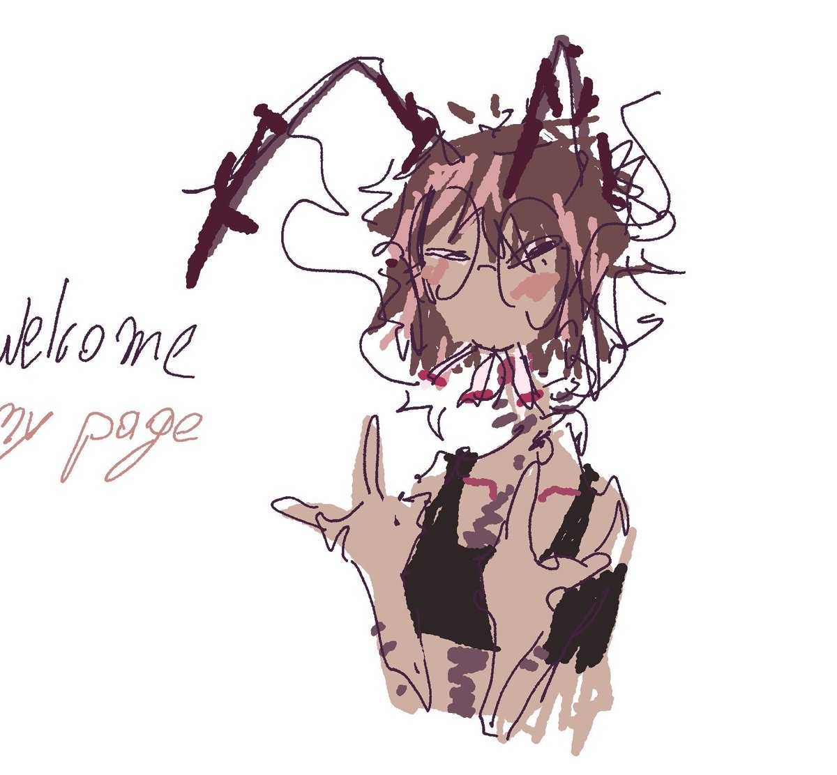 Yeah i draw my sona pretty often actually! But yeah i dont really post it anywhere because 
1) i dont think anybody would gaf 🥹 
2) most of the time i draw it its as an outlet so 80% of my sona art is giving teenage edgelord/2020 vent book