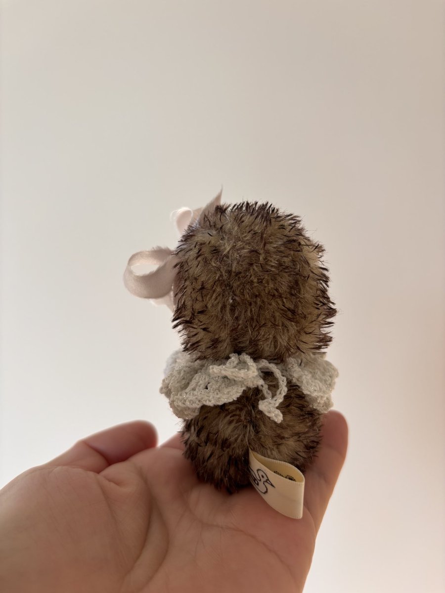 今年最初の子はハリネズミさん🦔💕
10cm
ハリネズミさんはおそらく4年ぶりの誕生です。

もう少し数を増やしてSNS抽選販売会をする予定です。

#ハリネズミ 
#teddybear
#テディベア