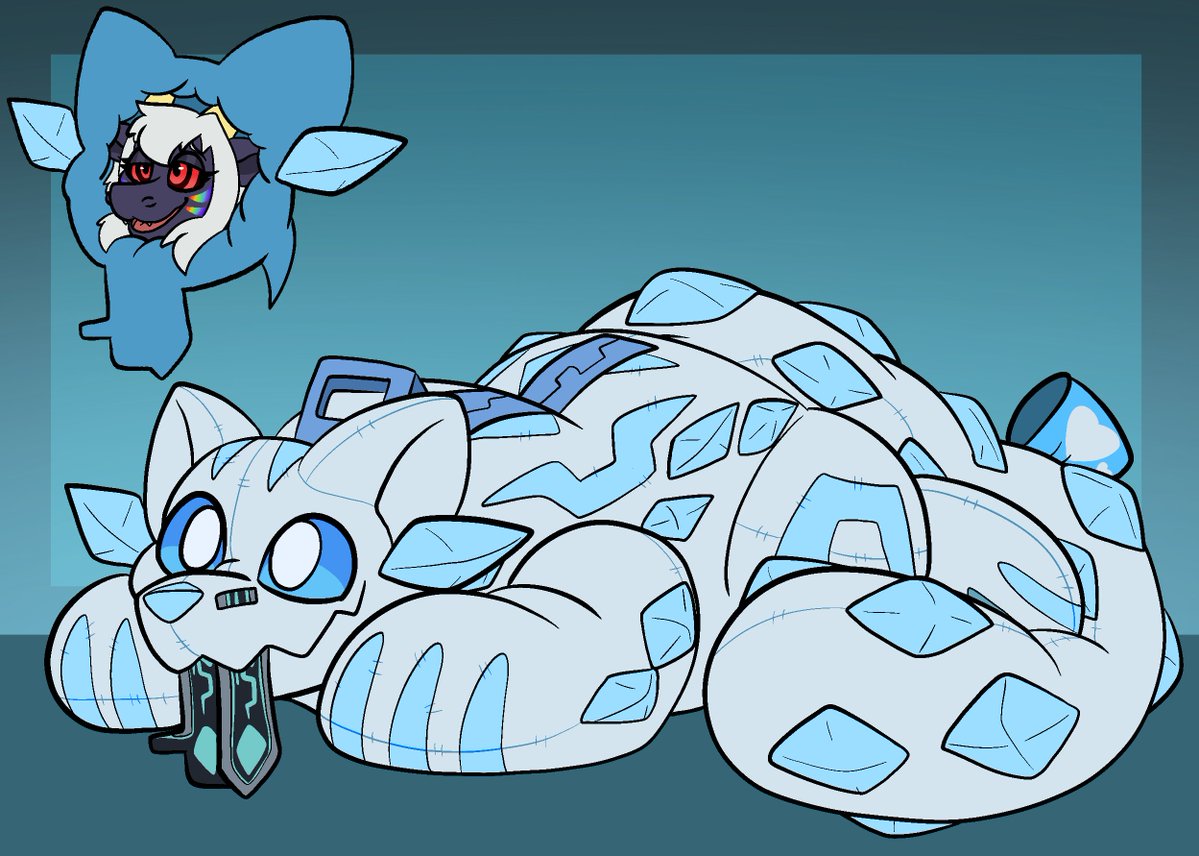 DizzyDreadful's tweet image. Finished YCH for:

@Queen_Avana 

#plushsuit