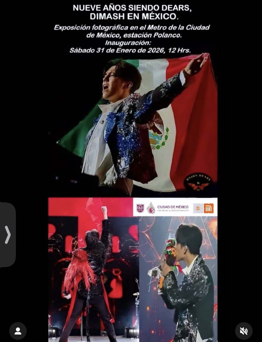 DearMexican's tweet photo. Invitación de Unión Dears VIP
.
"Nueve años siendo Dears, 🎶
 Dimash en México" 🇲🇽♥️🇰🇿
Exposición fotográfica de los conciertos de Dimash Qudaibergen en la CDMX.
Estación Polanco línea 7 del Sistema de Transporte Colectivo Metro
Inauguración oficial 31 de enero

@dimash_official https://t.co/xdWcfvg2BW