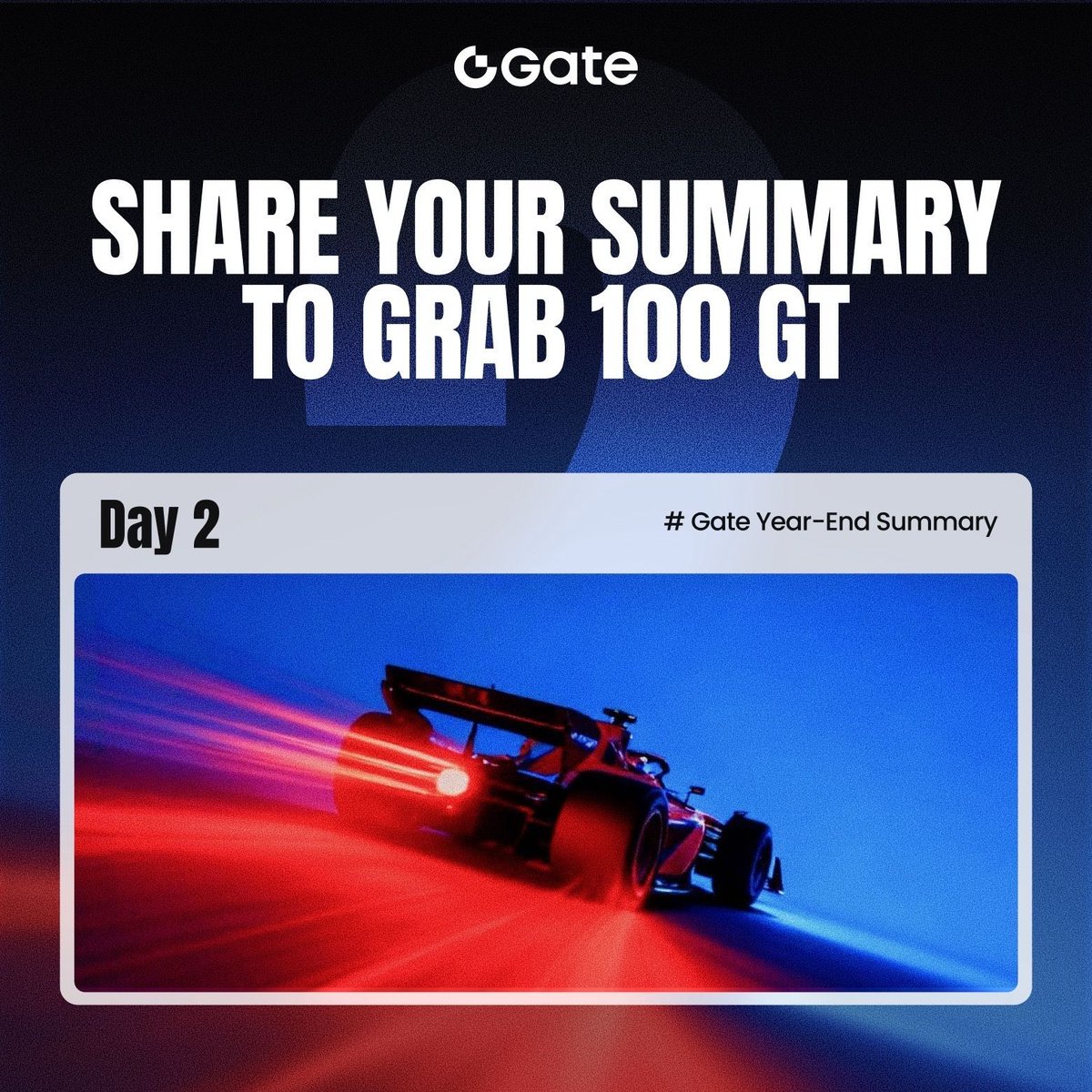 Gate's tweet image. Keep your streak alive, Day 2 of winning $GT!
Share your Gate 2025 Year-End Summary and enter again today.

To join:
🔹 Follow @Gate
🔹 Use the page button to share your summary, then post the screenshot below
🔹 Submit form with UID + comment link

FCFS. Be one of today's 100…