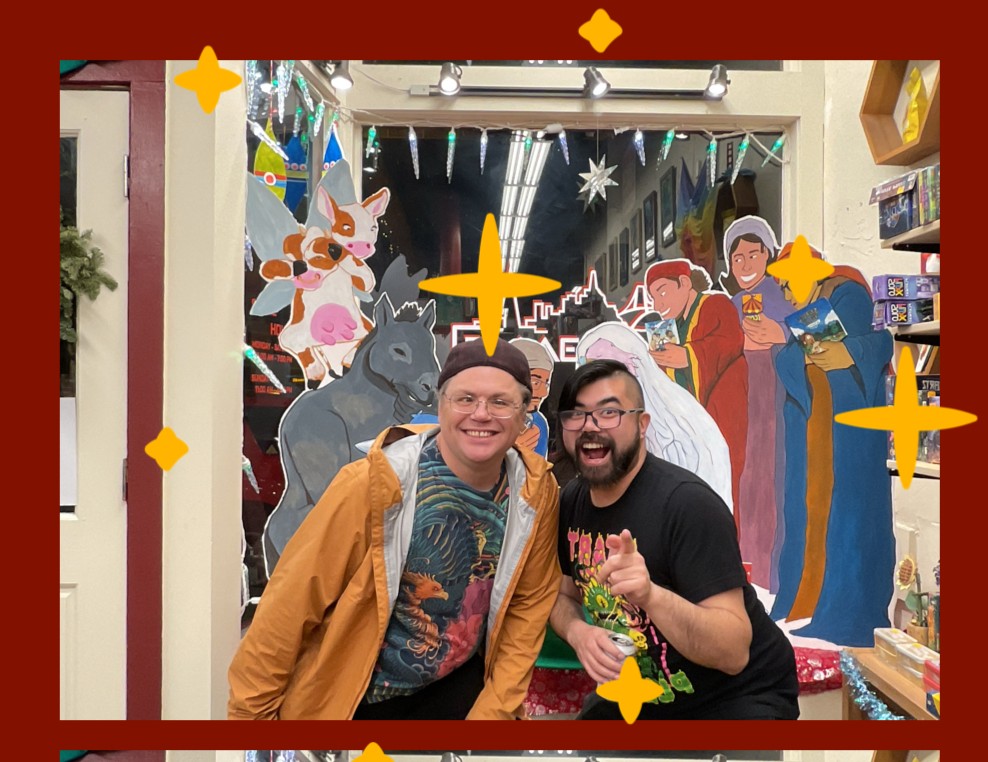GamescapeSF's tweet photo. This past Tuesday, the Gamescape Crew took the time to celebrate all our hard work throughout the Holiday season! We are so thankful for all of the support and can't wait to show you what we have in store for 2026 🃏🧩🎲
#gamescape #friendlylocalgamestore #boardgames https://t.co/XODQ6WLuvU