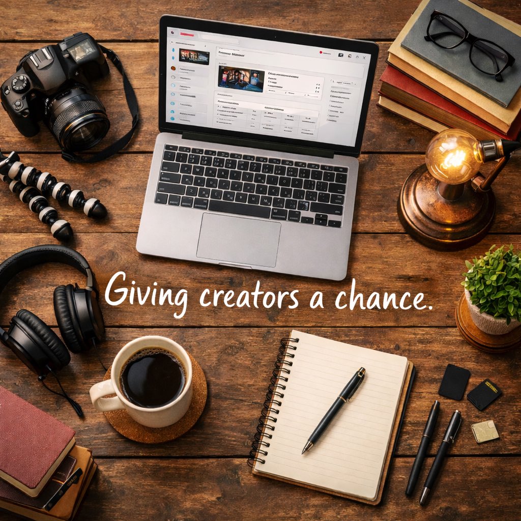 VidSeeds's tweet photo. We just want small creators, people like us, to have a chance.

Even without a team.
Without a budget.
Without insider knowledge of how it’s supposed to be done right this month. https://t.co/YMDI9qtnqa