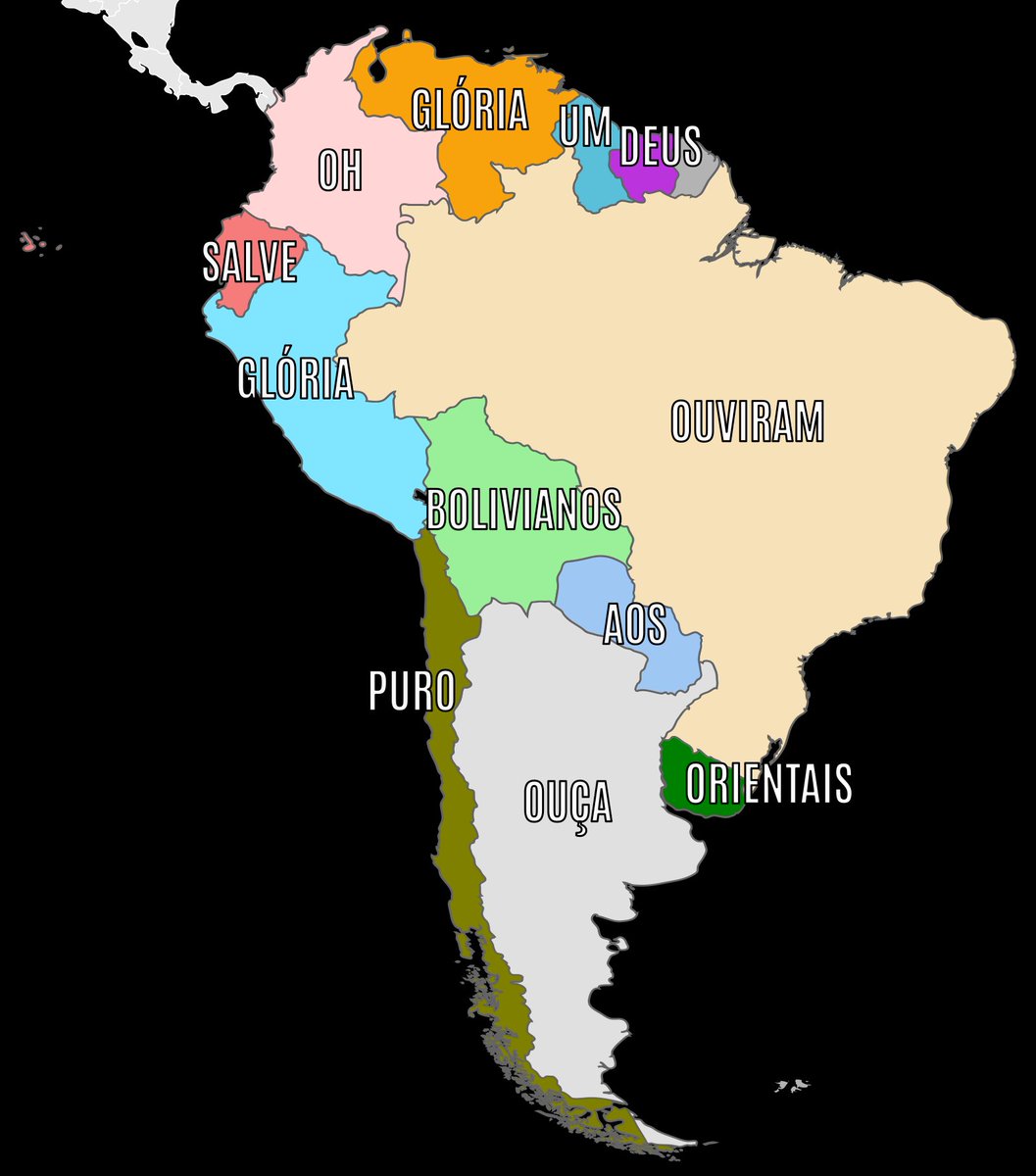 brainletbr's tweet image. A primeira palavra de cada hino