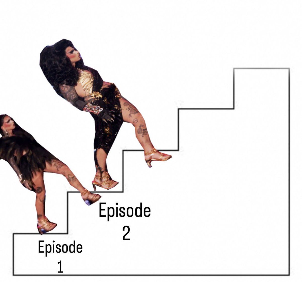 joeynolfi's tweet image. Discord Addams has successfully runway stepped from episode 1 to episode 2

#DragRace