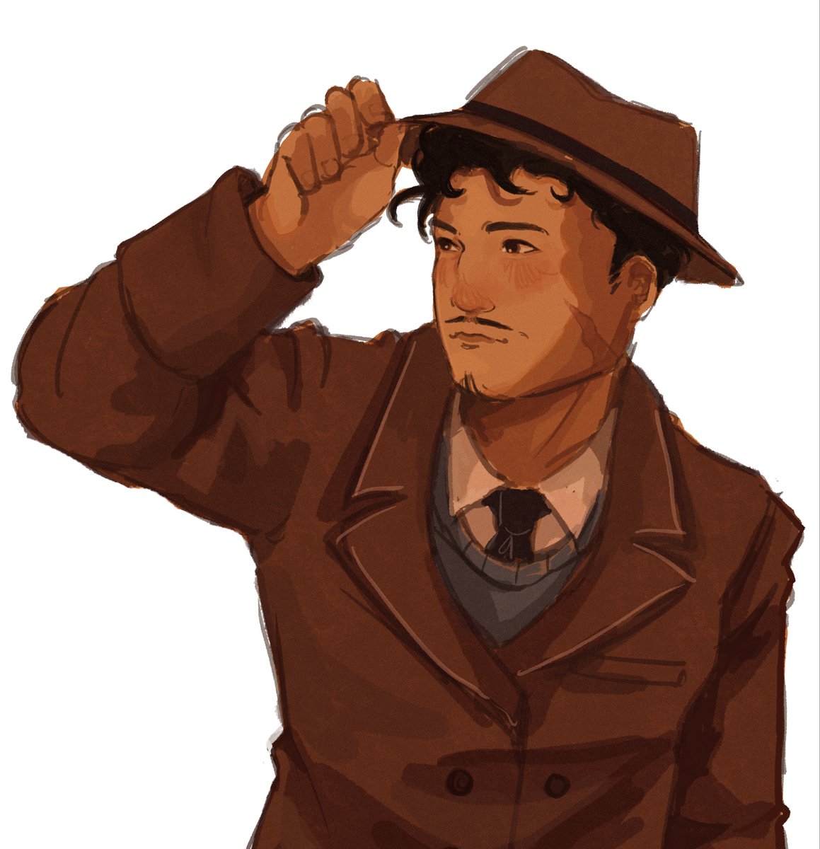 dailyyangfamily's tweet image. Day 23: Late night spooky stream drawing