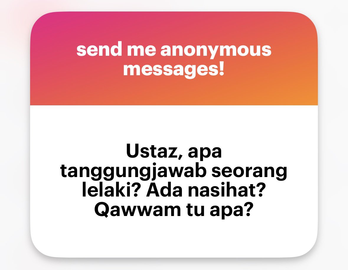 Jangan culas berkenaan nafkah yang wajib. Tiada 50-50 padanya.