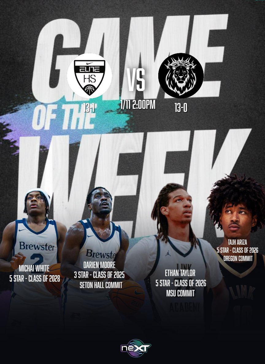 nextup0world's tweet image. ⭐ GAME OF THE WEEK SHOWDOWN
No. 1 Link Academy faces No. 14 Brewster 👀

👇👇👇👇
substack.com/inbox/post/184…