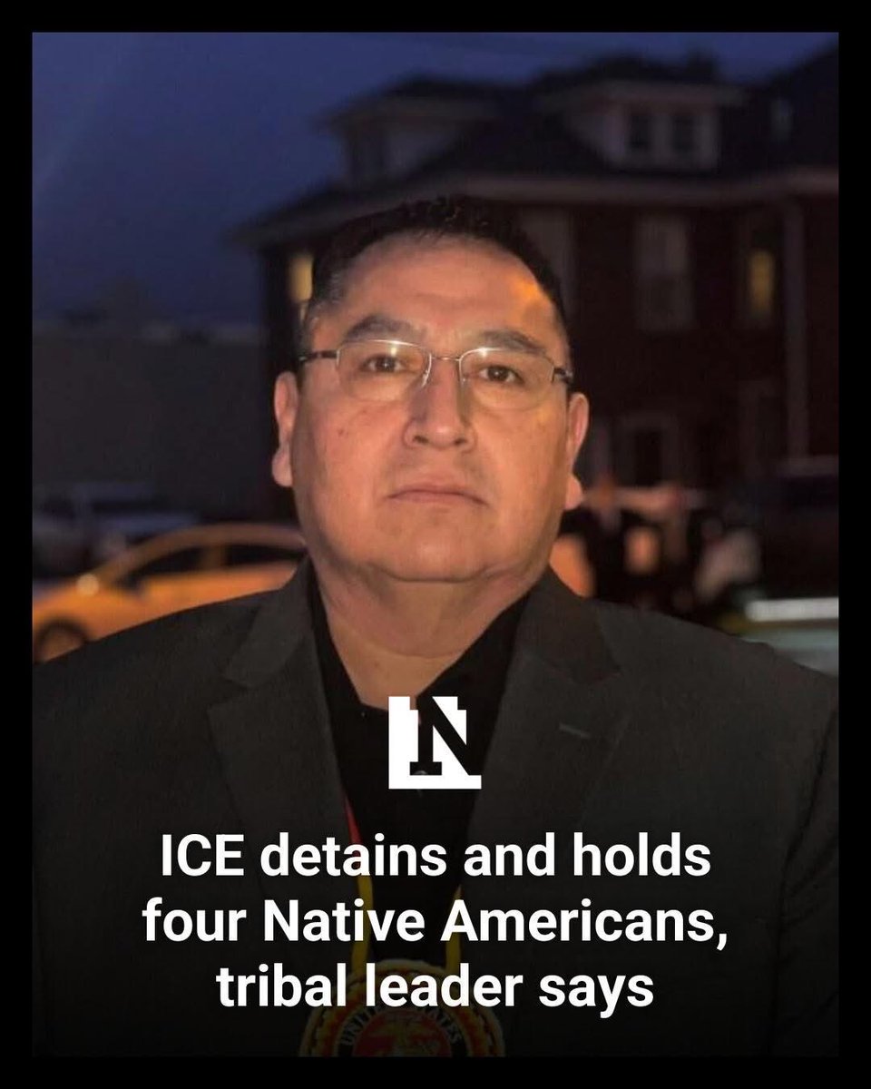 Unbelievably infuriating. First Trump’s ICE terrorists murder an innocent woman in Minneapolis, then they detain and hold Native Americans. From my tribe no less.

Where’s ICE supposed to deport us Natives to anyways?