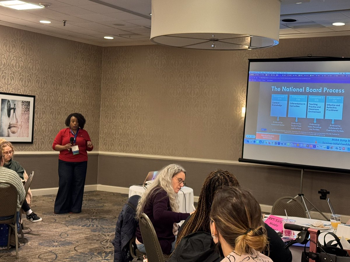 MhatoBustos's tweet photo. Our very own @MentorTeacher4 kicked off the MSEA NBCT Jumpstart! @OPLLpgcps@pgcpsnbct1
@NBPTS #MOC #PGCPSProud https://t.co/CqESliiqTb