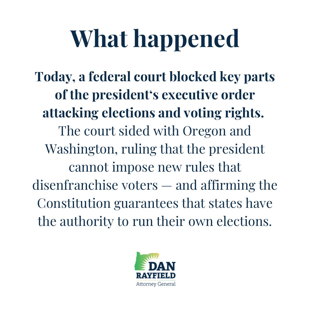 Attorney General Dan Rayfield tweet media