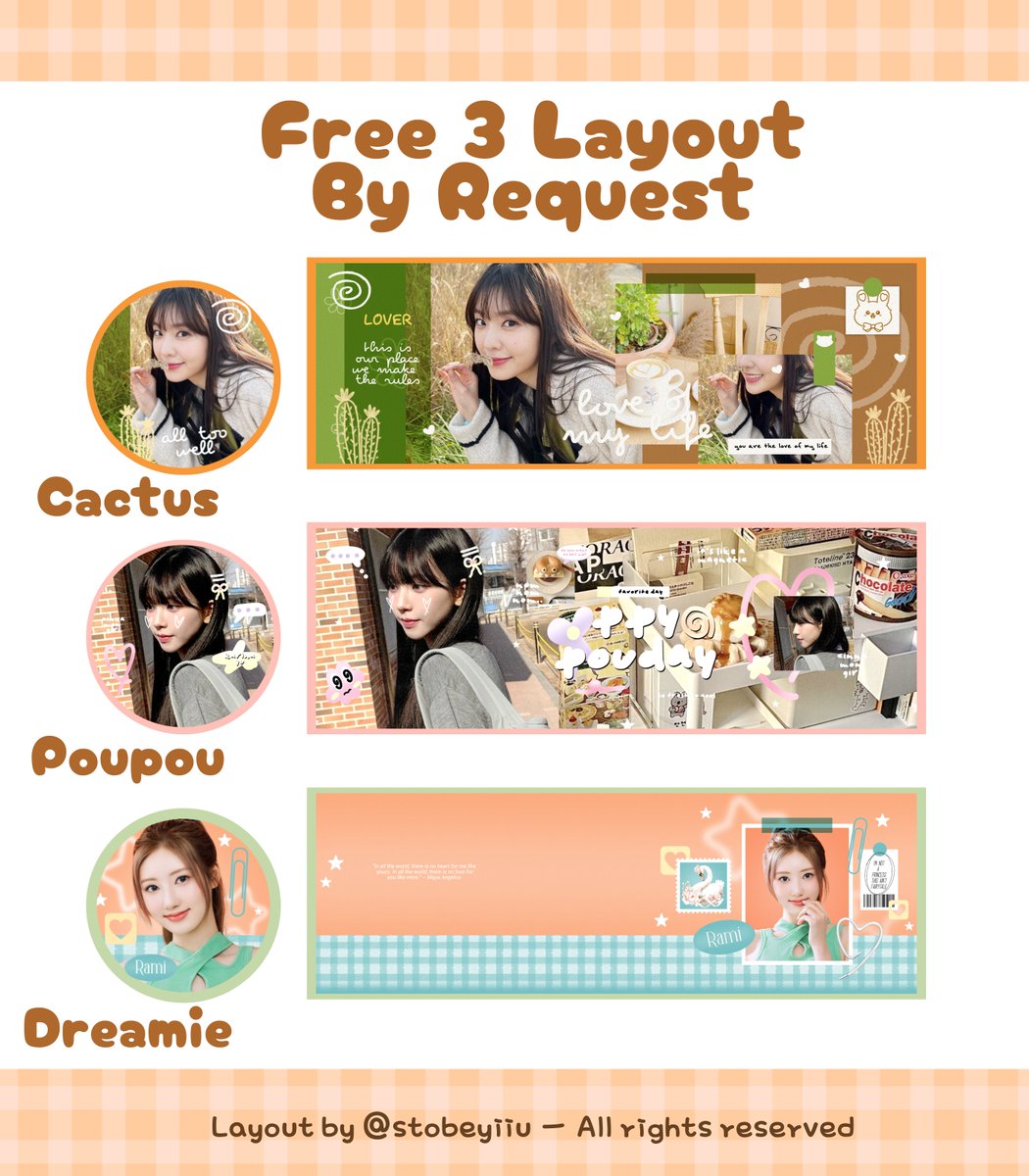 stobeyiiu's tweet image. 。🎂 ㅡ Help repost? Makasiih!

Hayi aku membawa 3 FREE LAYOUT by request dari kak Cilla @oatterhalf dalam rangka merayakan ulang tahun Gunwook🧸

💭 By reply
🎐 End malam ini jam 20.21 WIB

TNC dan kolom reply ada di tweet bawah ini yaa! 💌

#zonauang