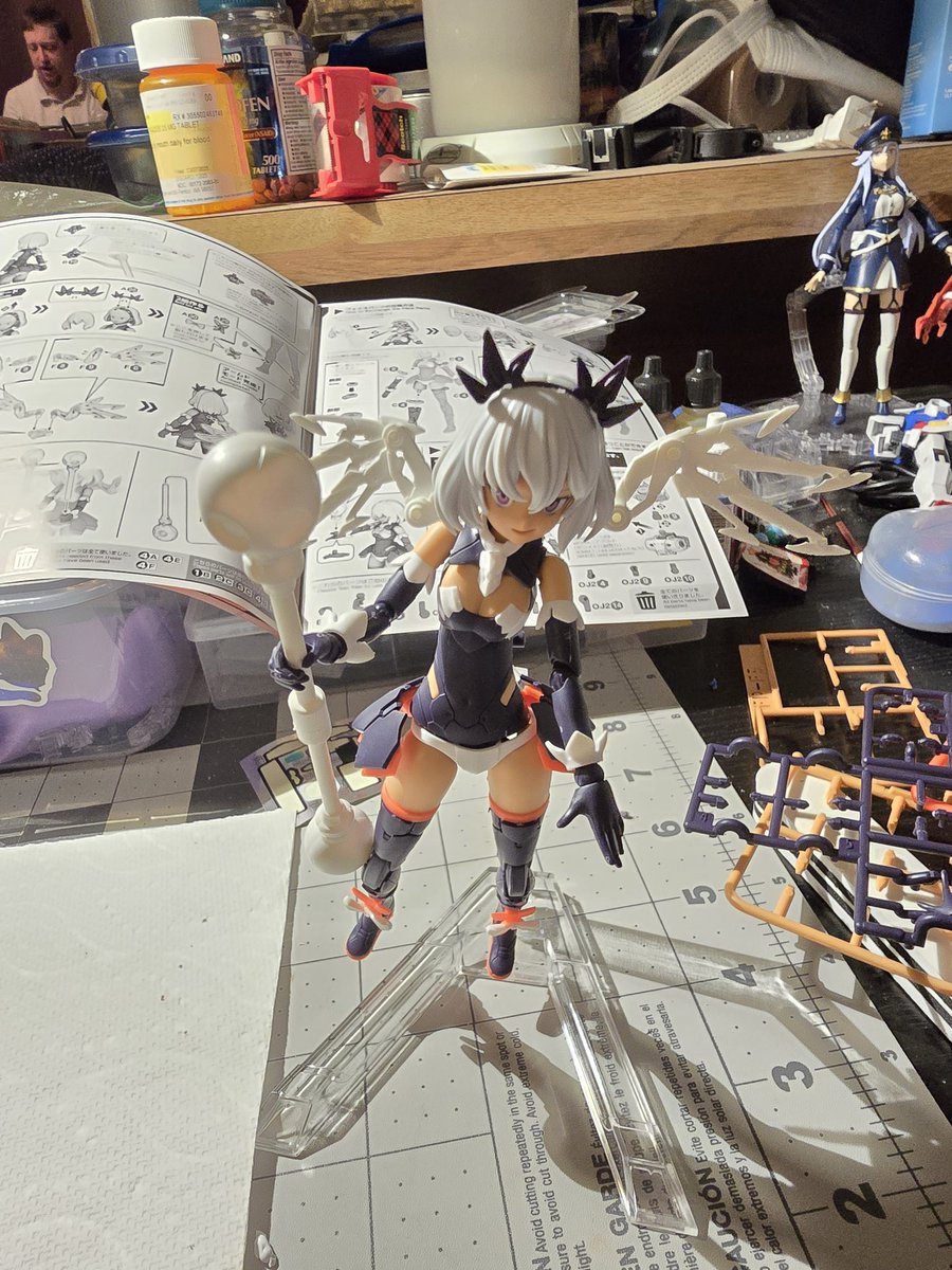 VampireRip's tweet image. If ICE feels threatened by my models, I would love to see them try to arrest me for buying more. My protest is not a violent one, building mecha is a silent one. So to the normie who threatened me SCREW OFF