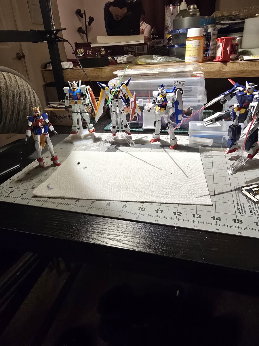 VampireRip's tweet image. If ICE feels threatened by my models, I would love to see them try to arrest me for buying more. My protest is not a violent one, building mecha is a silent one. So to the normie who threatened me SCREW OFF