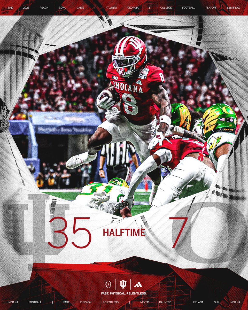 Hoosiers at the half in ATL.