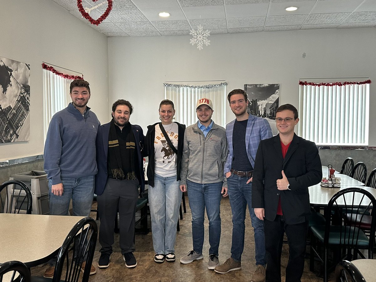 NFormicaGOP's tweet photo. Building a strong vision in NEPA with our @tpaction Gen Z coalition!

Great to sit down with the team &amp; strategize conservative victories for 2026!

Let’s get to work! https://t.co/VY2v9B8SwY
