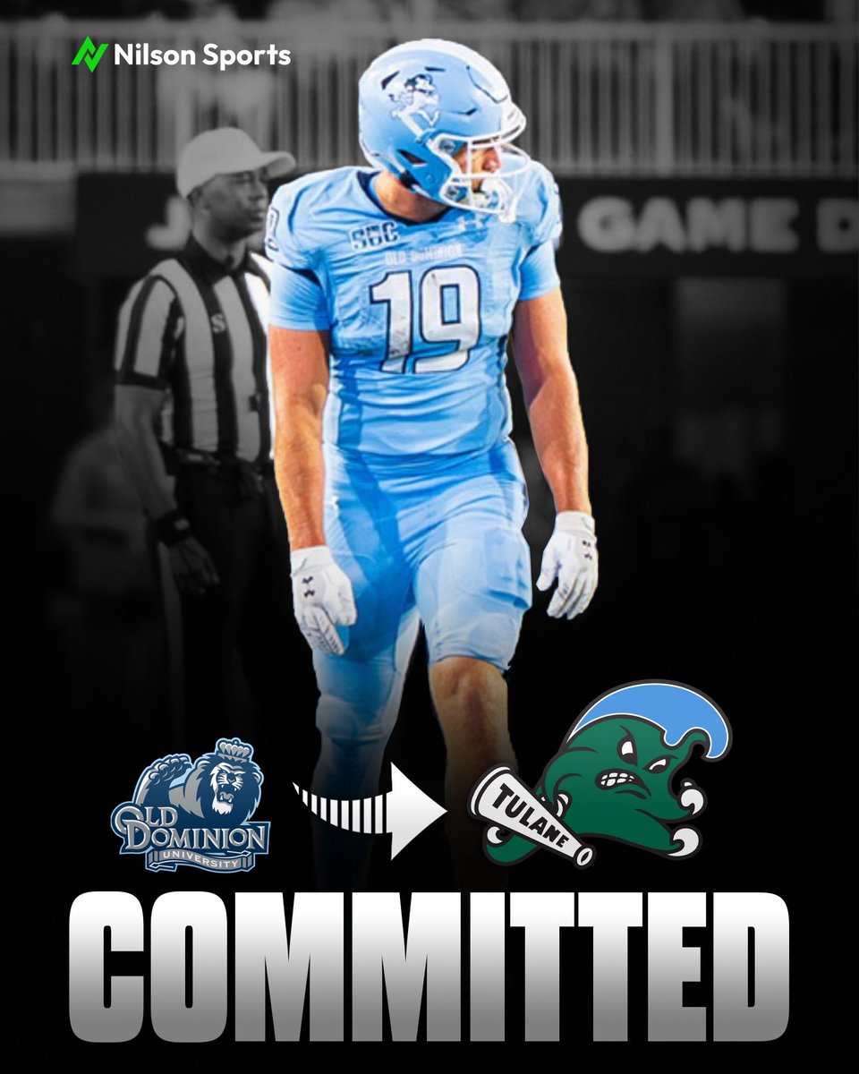 247SportsPortal's tweet photo. Old Dominion TE Dawson Johnson has signed with Tulane, per his rep @AlecEaston of @nilsonsports tells @chris_hummer, @mzenitz, @TomLoy247 and @CodyNagel247.

https://t.co/ELkTHQiuqB https://t.co/bB7uaOLG9m