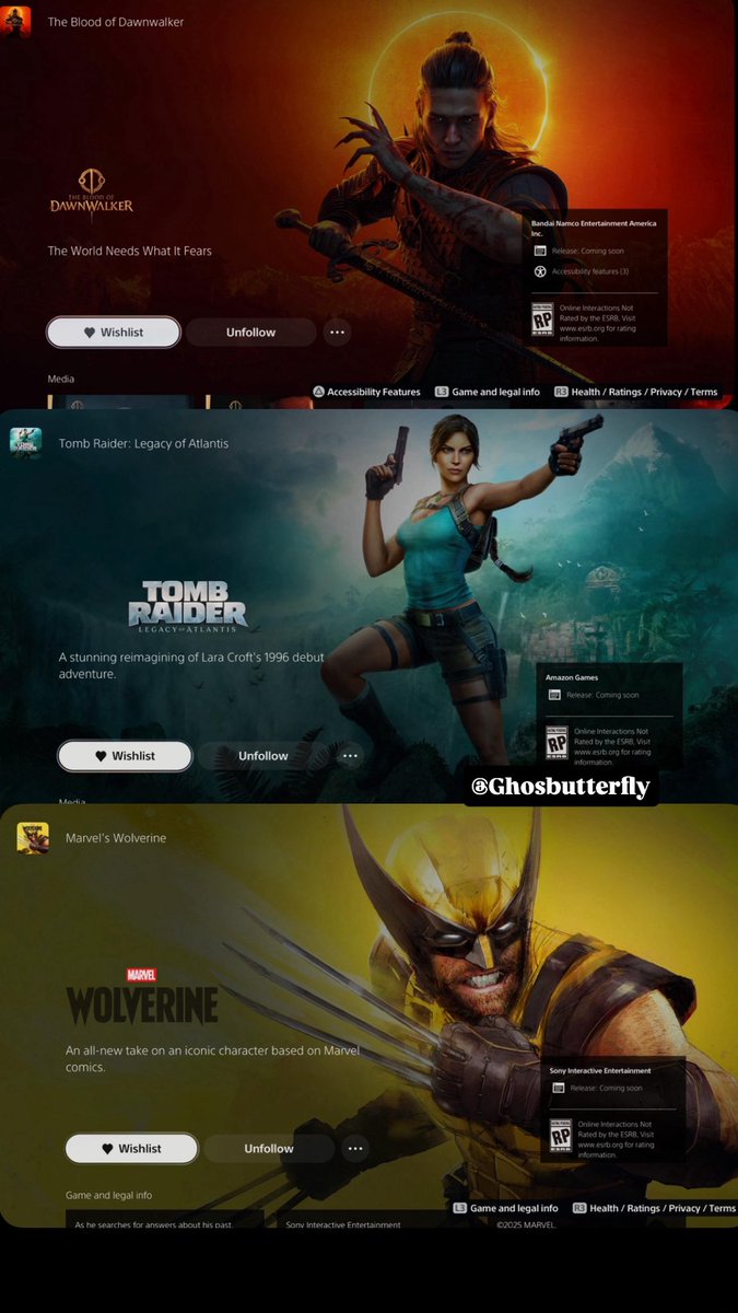 Ghosbutterfly's tweet photo. رتّبوها لي من 1 إلى 8: الأكثر حماسًا → الأقل 🔥
#PS5 #Gaming #RPG #ActionRPG #Wishlist #UpcomingGames #Gamer #PlaySt https://t.co/pKbu7u7DyD
