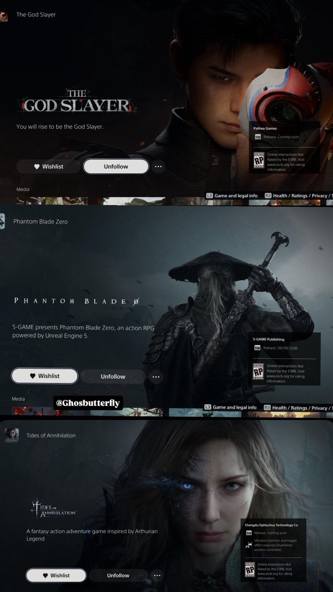 Ghosbutterfly's tweet photo. رتّبوها لي من 1 إلى 8: الأكثر حماسًا → الأقل 🔥
#PS5 #Gaming #RPG #ActionRPG #Wishlist #UpcomingGames #Gamer #PlaySt https://t.co/pKbu7u7DyD