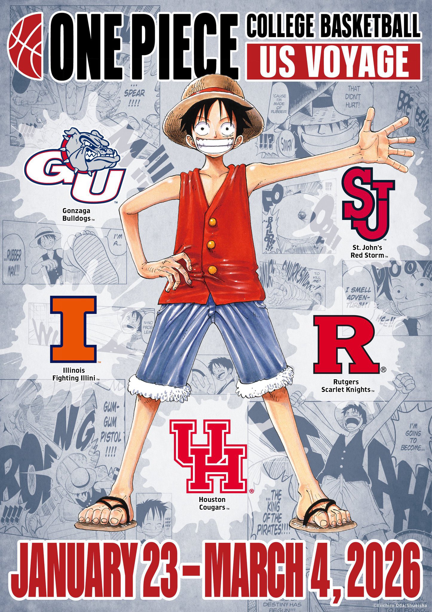 ワンピースカード モンキー・D・ルフィ アメリカ大学バスケ プロモ