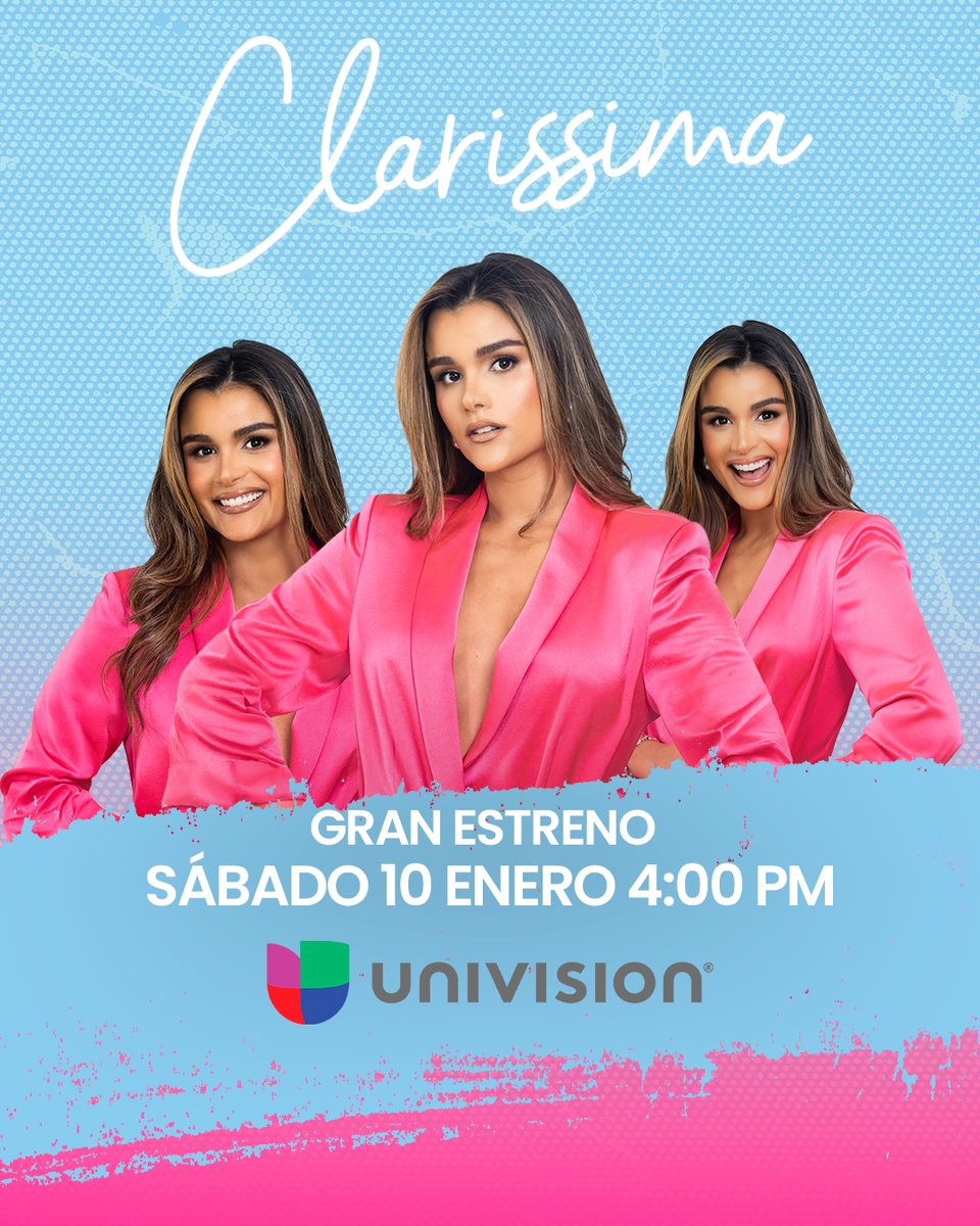 #Claríssima, el 🎙️podcast de #ClarissaMolina, llega a 📺Univision desde este sábado, 10 de enero, a las 4:00 PM 🎉🎉🎉

Disfruta cada una de las entrevistas, en las que podrás conocer el lado más humano y honesto de destacadas figuras del entretenimiento y la cultura latina.
