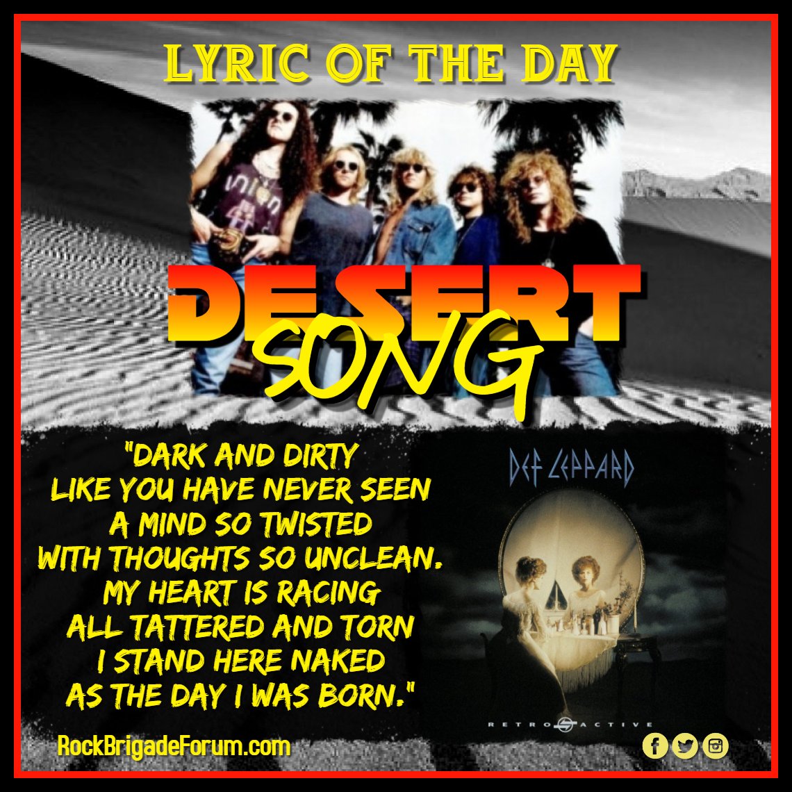DefLeppardRB's tweet image. Def Leppard - Desert Song - Would love to Hear this in Las Vegas next Month. It's Never been played Live before.