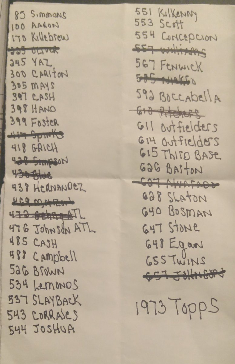 delspacefranco's tweet photo. #1973Topps needs....anyone want to trade? ? https://t.co/UtlvztF79p