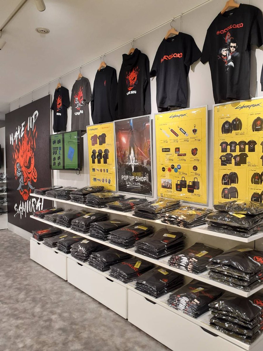 BlackBalloon_mt's tweet photo. 「Cyberpunk 2077(サイバーパンク2077)」POP-UP Shop開催中！！

■POP-UP開催予定■
◇新宿マルイ　2026/1/10～
◇なんばマルイ　2026/1/30～

■オンラインショップ
https://t.co/JqgbW3KUQr

＃Cyberpunk2077
＃BLACKBALLOONMARKET https://t.co/1L0ATWn1zO