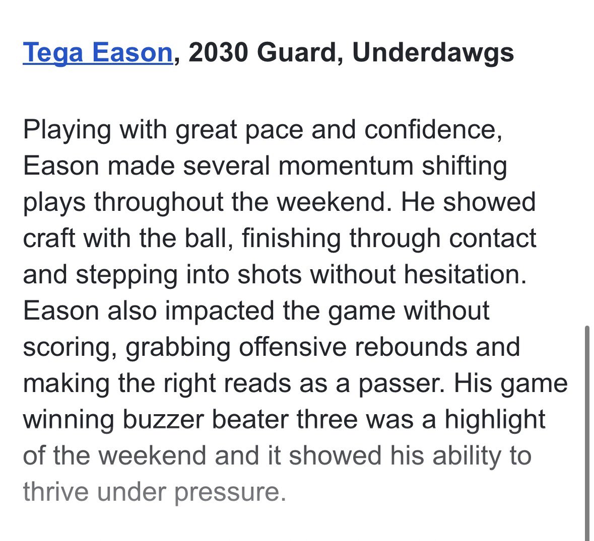 Tega_eason's tweet photo. Write ups at @madehoops https://t.co/QbXE3A1GBt