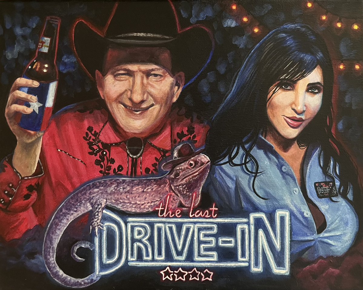JoeStone17's tweet image. Every year my sister, now 18, paints me something for Christmas &amp;amp; birthdays. This year was #TheLastDriveIn! I added some pics of others she did for me.  Regan was when she was 13! More @ Pheebss.art on the gram 
@TheMutantFam @kinky_horror @therealjoebob @RadioParfait