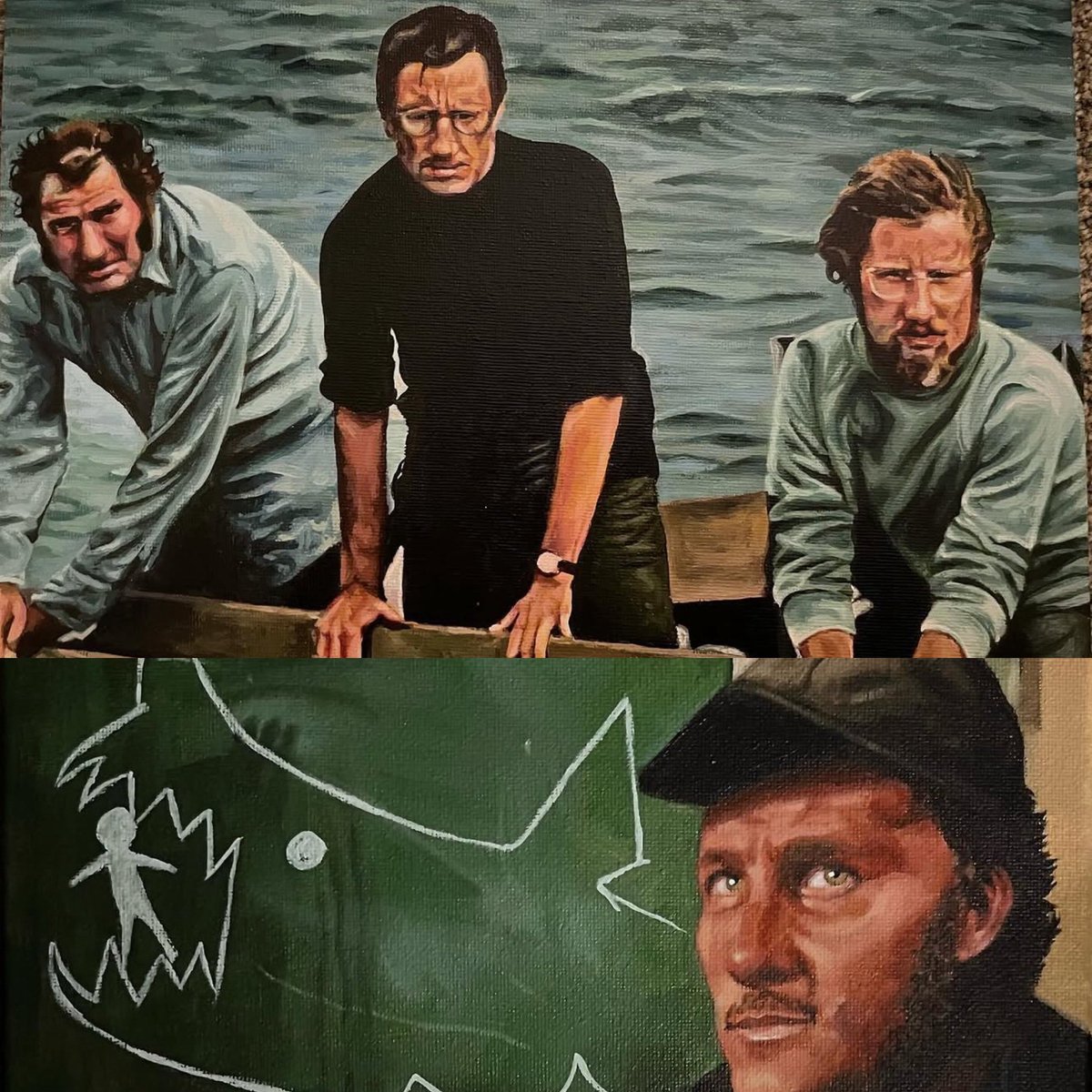 JoeStone17's tweet image. Every year my sister, now 18, paints me something for Christmas &amp;amp; birthdays. This year was #TheLastDriveIn! I added some pics of others she did for me.  Regan was when she was 13! More @ Pheebss.art on the gram 
@TheMutantFam @kinky_horror @therealjoebob @RadioParfait