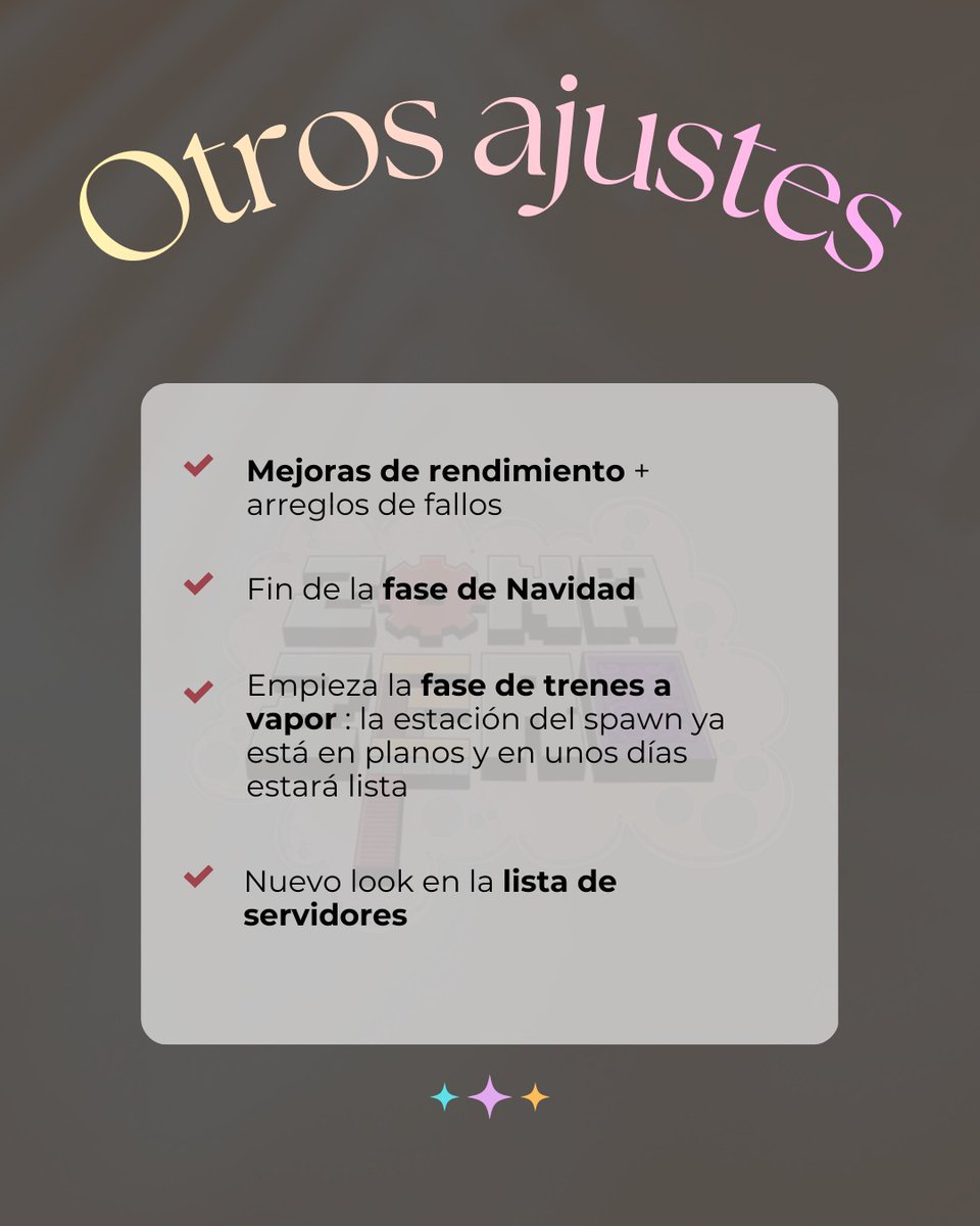 ¿Quieres enterarte de todos los cambios al instante? Únete a nuestro servidor de Discord:

discord.gg/xerRBcdyf