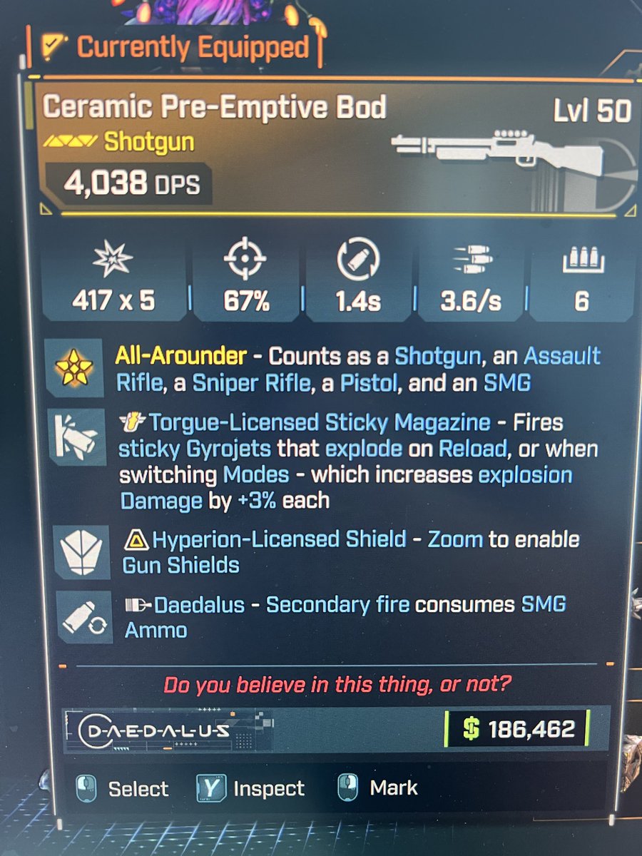PSnieds25's tweet photo. @Ki11ersix @GearboxOfficial RNG must have blessed my account. Got this one and have phospene as well. https://t.co/MwbBzPVCz9