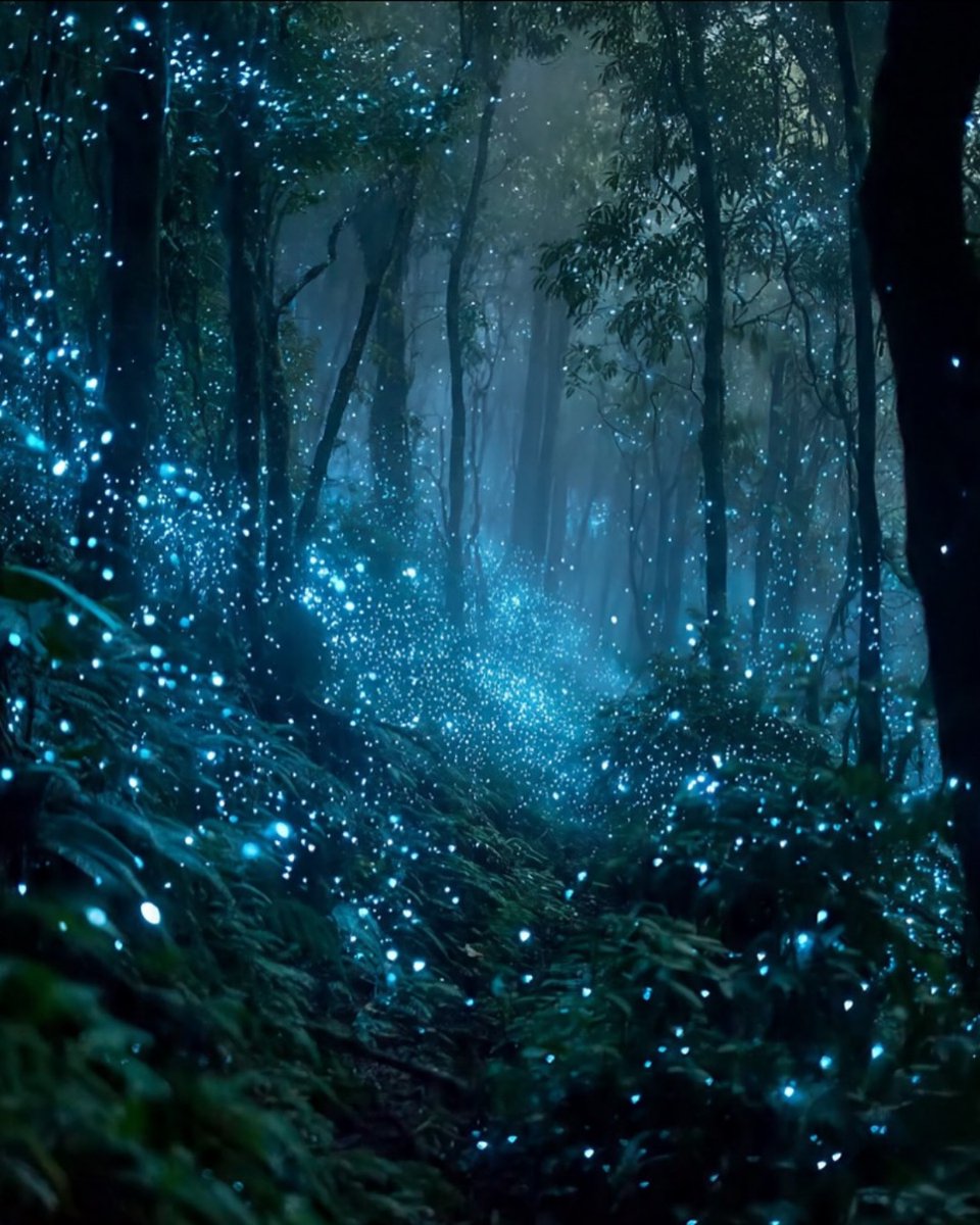 forallcurious's tweet image. 🚨: There’s a forest in New Zealand that glows like a galaxy once the Sun sets down✨